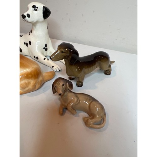 Lot 4 W.R. Midwinter Ltd Burslem England Dog Figurines Dalmatian Cocker Weiner - Picture 5 of 7