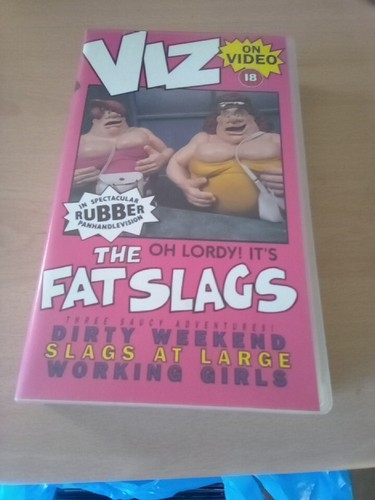 VIZ on video THE FAT SLAGS VHS RARE comedy video tape GC