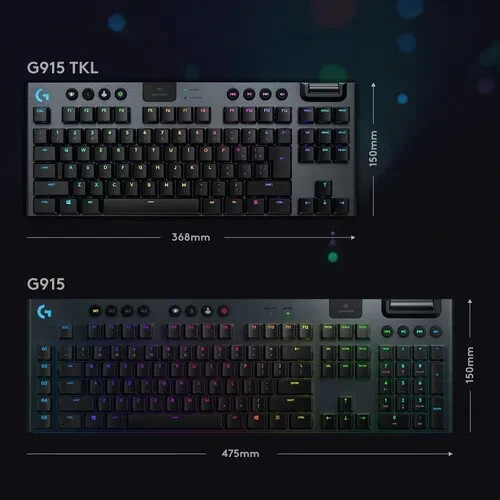 Logitech G915 TKL Lightspeed Mechanical Gaming Keyboard Logitech G915 TKL Lightspeed Mechanical Gaming Keyboard