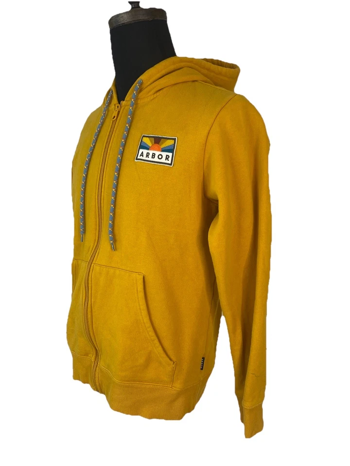 Sudadera con capucha Arbor Collective para hombre mediana dorada mezcla de algodón orgánico Foto 2 de 4