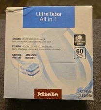 Miele Ultratabs All-in-1 Dishwasher Tabs 60 Count New Sealed