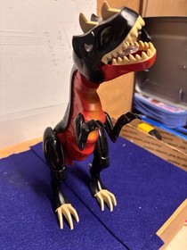 Vintage LEGO Dino Attack (7298) Black and Red T-Rex - Eyes Light Up Red