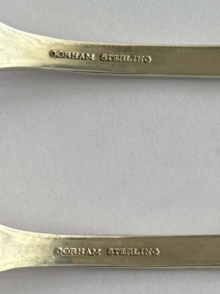 Набор коктейльных вилок Gorham из чистого серебра Fairfax 6 шт 5,5 дюйма 1910 - Изображение 4 из 4