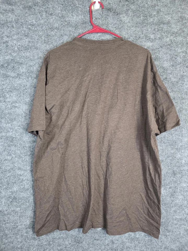 Camisa Ariat Para Hombres 2XL Marrón Brezo Logo Gráfico Western Cuerda Escudo Cuello Redondo Camiseta Foto 4 de 4