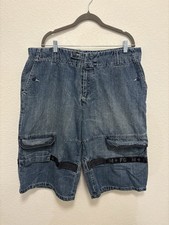 Vintage Y2K Marithe Francois Girbaud Baggy Jean Shuttle Taps Shorts Size 40
