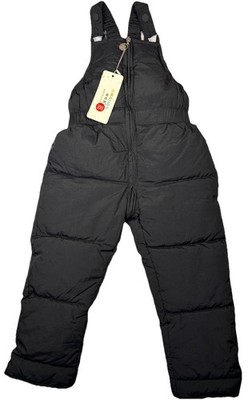 Apple Bottoms NWT Black Toddler Snow Bib Overalls 3T Snow Suit Water Resistance