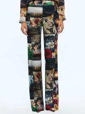 Alice + Olivia Livi Eco Fusion Printed Pants 4 NWT $395