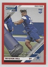 2019 Panini Donruss Rookies Press Proof Red Trysten Hill #277 3n1