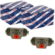 2x BOSCH RADBREMSZYLINDER 17,46mm passend für NISSAN MICRA TROMMELBREMSE | 0
