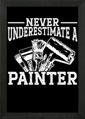 Maler gerahmtes Wandbild Poster Leinwanddruck Bild