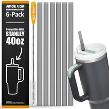 12" Replacement Straws for Stanley 40oz & 30oz Tumblers | Fits Reduce 50 oz &...