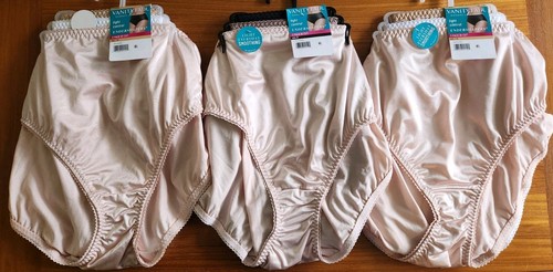 9 PACK Vanity Fair 4X 11 Radiant HI CUT Briefs Undershapers Panties Multi #321