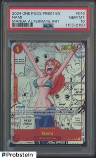 2024 One Piece PRB01 EN Manga Alternate Art #016 Nami PSA 10 GEM MINT