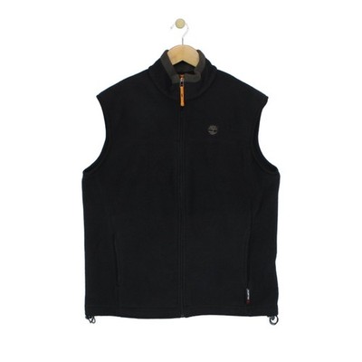 Vintage Timberland Fleece Weste Herren Größe L Schwarz Polartec Outdoor Freizeit