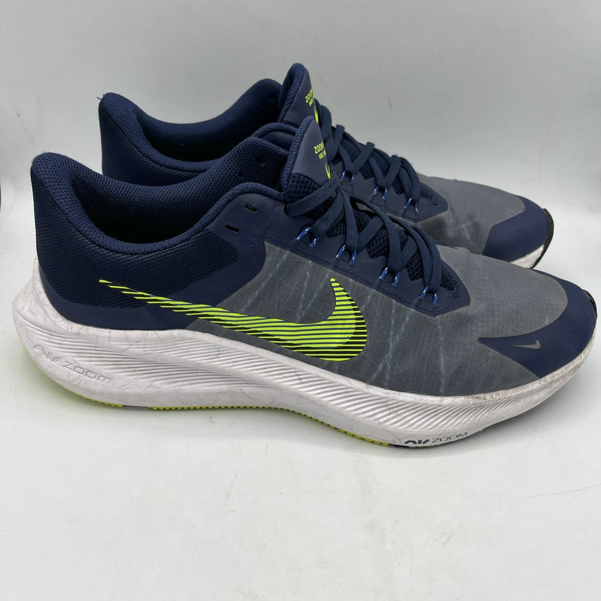 Nike Zoom Winflo 8 Men\'s running shoes Midnight Navy Volt White size 9 Nike Zoom Winflo 8 Midnight Navy Volt for Sale  main image 3
