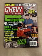 Chevy High Performance Magazine September 1998 Camaro Small Block Engine Chevy High Performance Magazine September 1998 Camaro Small Block Engine
