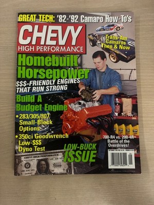 CHEVY HIGH PERFORMANCE Magazine September 1998 Camaro Small Block Engine