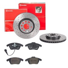 BREMBO BREMSSCHEIBEN Ø312MM + BREMSBELÄGE VORNE FÜR VW PASSAT B7 B6 SKODA
