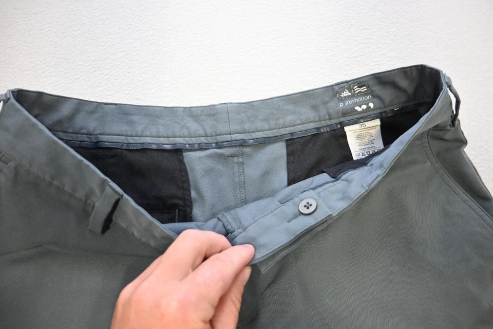 阿迪达斯高尔夫短裤 PureMotion 灰色性能运动 10 英寸 INS 男式 35 码 — 第 3/4 张图片