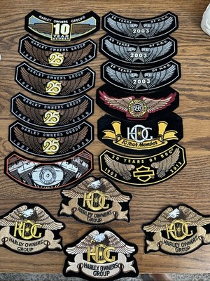 HOG Harley Owners Group Patches Many Different Years Total Of 15
