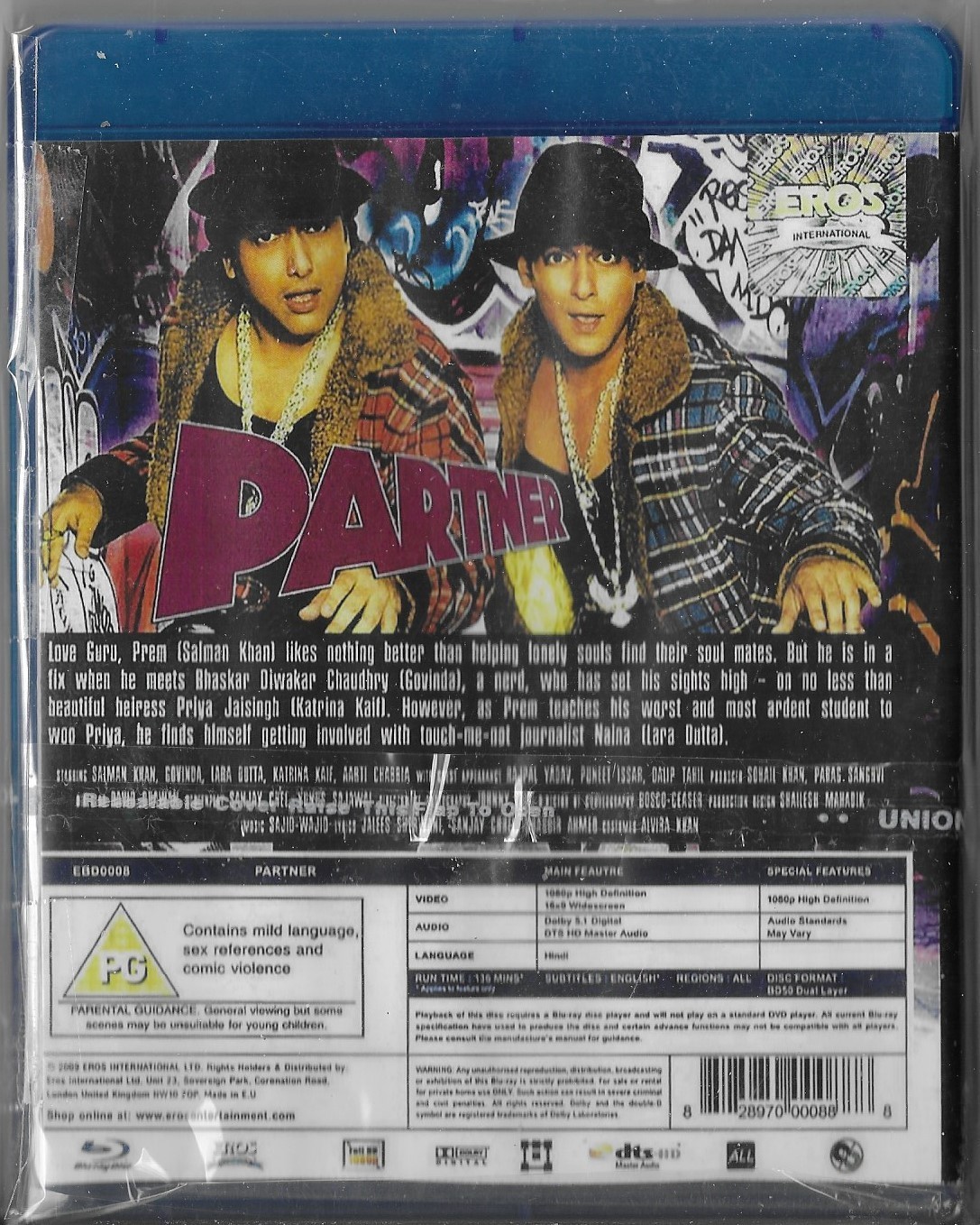 Partner [Salman Khan] Bollywood Blu-Ray Brand New, SEAL | eBay