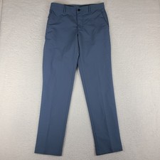Banana Republic City Pants Mens 32x34 Blue Skinny Performance Tech Golf Chino