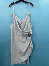 Alex Evenings Light Blue Sleeveless Beaded Midi Dress (NWT) size 14