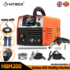 HITBOX MIG/TIG/MMA 3 in 1 MIG Welder 220V Gasless MIG Welding KIT Home DIY Hobby