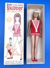 Vintage SKIPPER Doll PLATINUM BLONDE #950 (1964) Straight Legs Original BOX & SS
