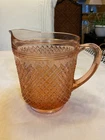 Miss America Pink Depression Glass Pitcher 64oz Anchor Hocking Vintage Jug