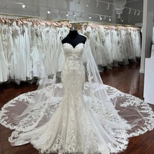 Exquisite Mermaid Wedding Dresses Off Shoulder Sleeveless with Shawl Bridal Gown