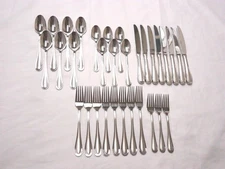 CAMBRIDGE CLARITY SAND STAINLESS FLATWARE 32-PIECES