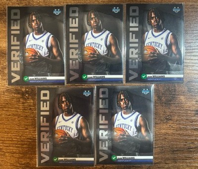 Kam Williams LOT 5 2025-26 Bowman Verified Kentucky Wildcats #BV-14 Insert