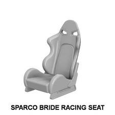 Pair Of Bucket Racing Sparco Bride Seats RC Model Car 3D Print 1/4 - 1/25 Scale
