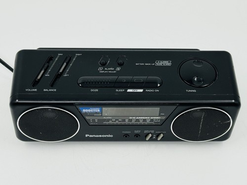 Vintage Panasonic RC -X210 Clock Alarm Radio, Black - Picture 3 of 8