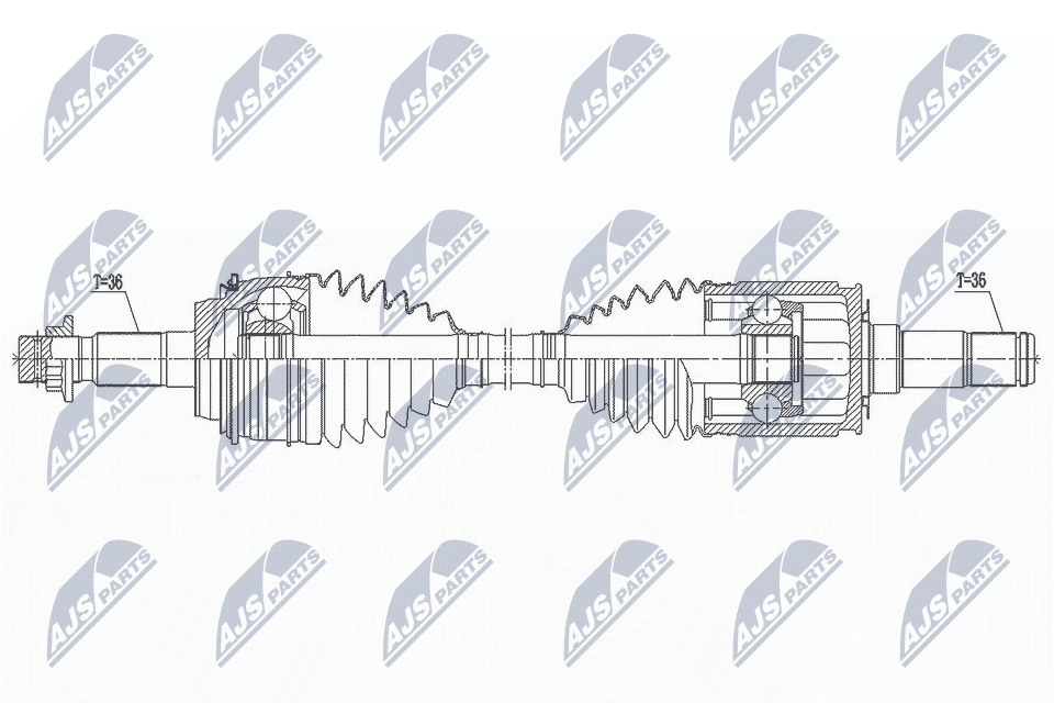 Nty Driveshaft Right Rear For Toyota Sequoia 4.6,4.7,5.7 Awd 07-22 - Image 3