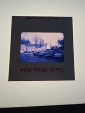 Original Slide 1970s Paris Streets Vintage Cars (Pa17)
