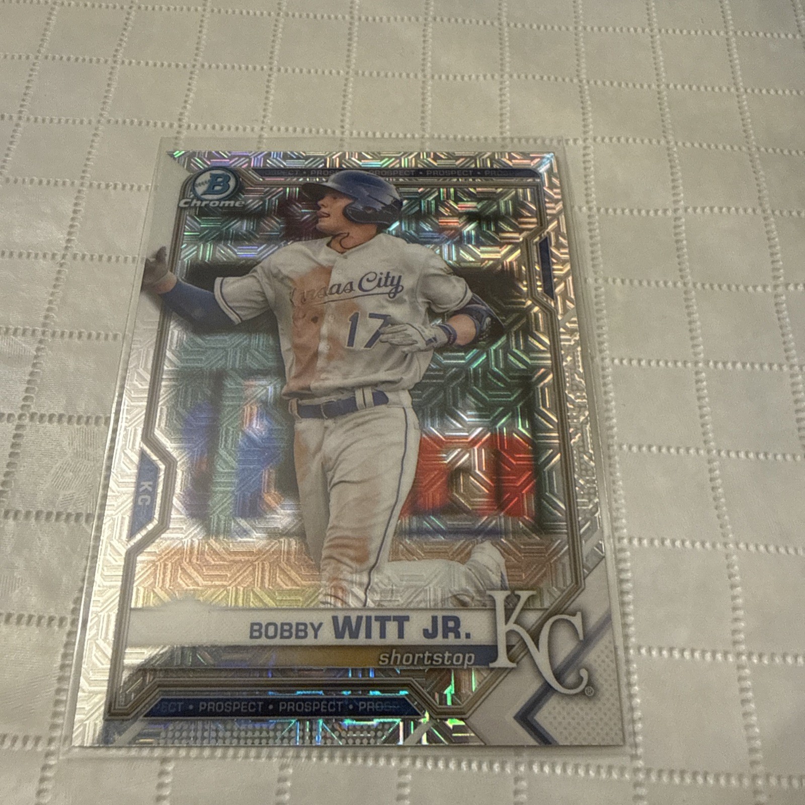 2021 Bowman - Chrome Prospects Bobby Witt Jr. #BCP-1 Mojo Refractor (RC)