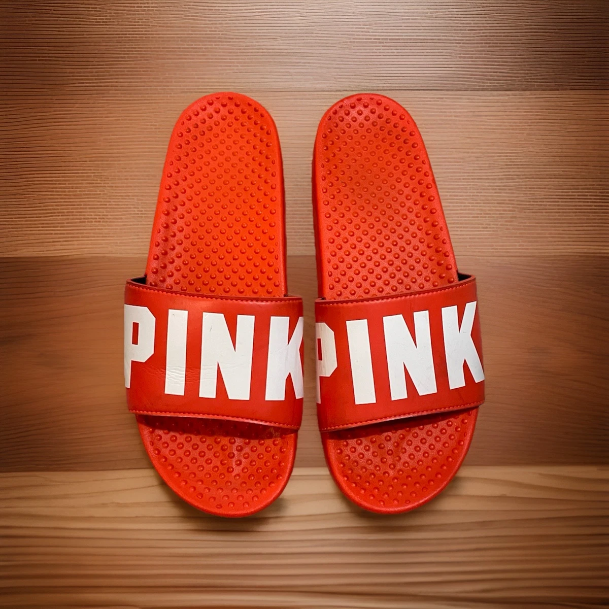 Slides / Tongs Victoria's Secret PINK Rose 2019 - Neuf Avec étiquette