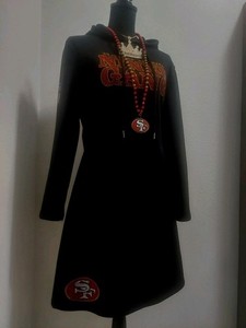chinese dress ladies 49ERS Hoodie Dress  Thick'emsBoutique