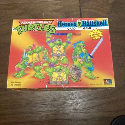 Vintage 1990 Mirage TMNT Heroes In A Half Shell Card Game Complete