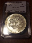 U.S. Mint 1987 American Silver Eagle 1 oz .999 Silver Business Uncertified