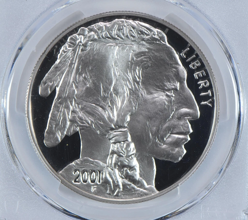 2001-P Buffalo Commemorative Dollar PR69 DCAM PCGS Blue Label *6496 - Image 3 of 4