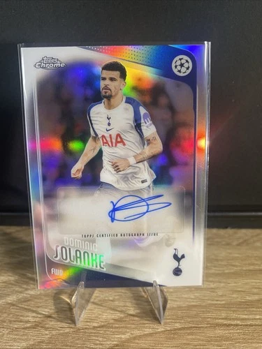 2025-26 Topps Chrome UCC Dominic Solanke Auto Tottenham Hotspur