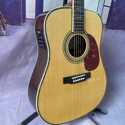 41 inches D45 solid spruce Acoustic electric guitar with pickup rosewood finger