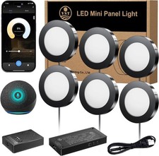 Under-cabinet lighting fixtures,recessed/surface-mounted 12V 2W/each disc lights