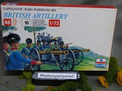 1/72 Esci  /  Napoleonic Wars Waterloo 1815 British Artillery Lot#7488K 