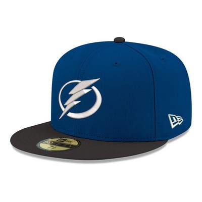 Men's New Era  Blue Tampa Bay Lightning Core Logo Two-Tone 59FIFTY Fitted Hat