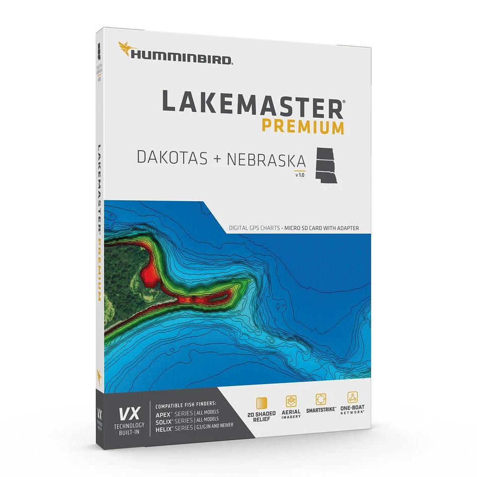 Humminbird Lakemaster 2D Fathometer Maps For Fishing Depth And Detail Navigation - Image 2 of 3