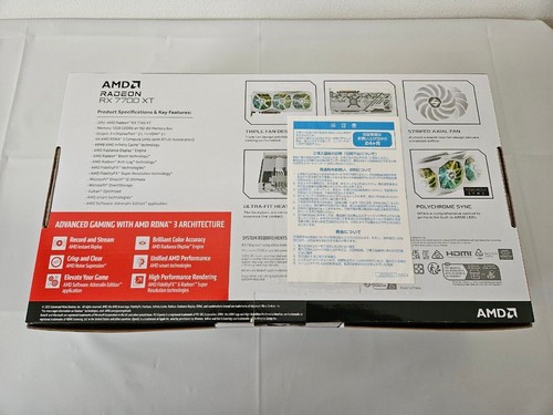 ASRock Radeon RX 7700 XT Steel Legend 12GB OC Graphics Card White HDMI PC ASRock - Picture 2 of 9